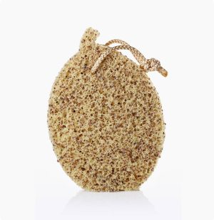 Esponja Exfoliante Con Huesos De Aceituna